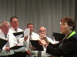 Unsere Voicetrainerin in Aktion